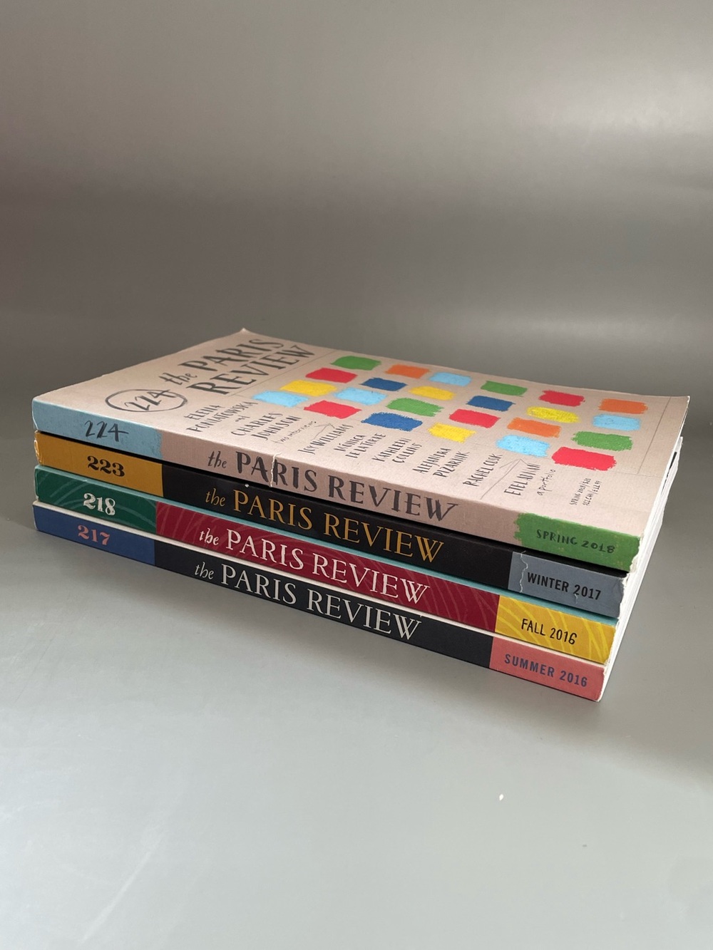 bundle of 4 The Paris Review Magazine Stack lot of 4 issues art culture trendy